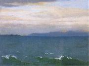 William Stott of Oldham Seascape with Distant Mountains china oil painting reproduction